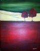 "Red Tree I (set of two)"