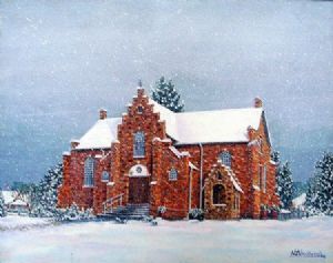"The Ou Kerk in Snow"