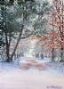 "The Ou Kerk Lane in Snow"
