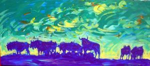 "Blouwildebeest Sunset"