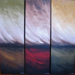 "Set 3 tissue windy sunset"