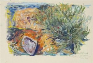 "Sea plants and shell, Jager Walk"
