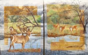 "At the Waterhole ( diptych)"