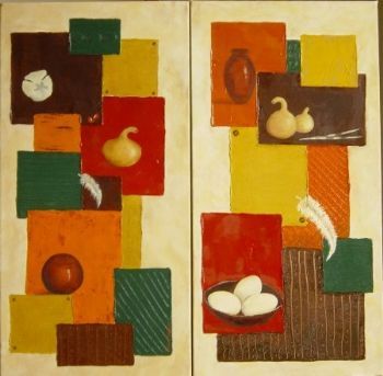 "African Treasures Diptych"