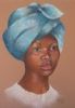 "Blue silk turban"