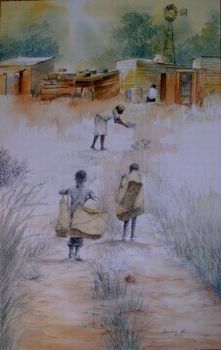 "Basket Sellers Heading Home"