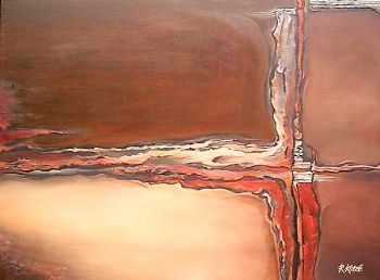 "Composition with Wood Abstract"