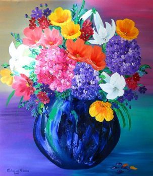 "Mixed flowers With Hydrangeas"
