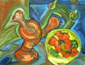 "Napier Chair with Nectarine"