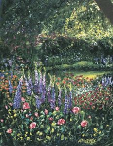 "Sunlit Rose Garden-print only"