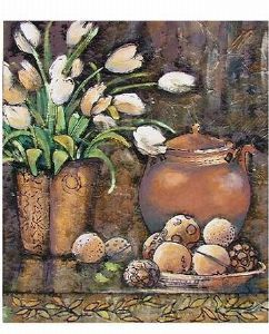 "White Tulips and Monkey Apples"