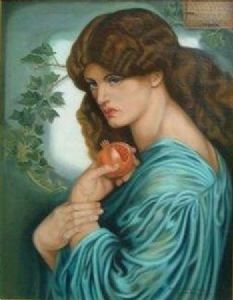 "Proserpine - After D G Rosetti, 1874 - Painted by Reinette"
