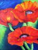 "Three Flowering Poppies"