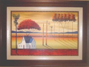 "Landscape with frame"