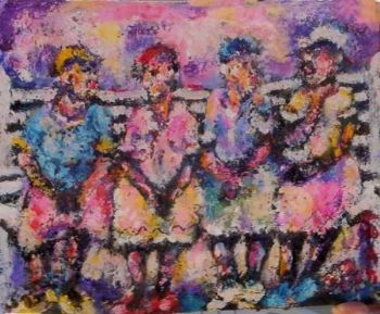 "Seated figures"
