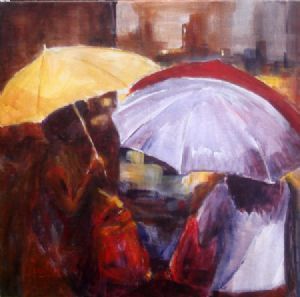 "Umbrellas in a Huddle"