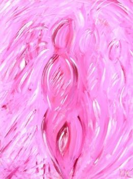"woman in the pink"