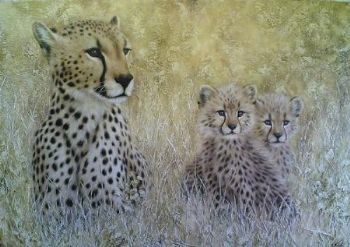 "Mother and cubs"