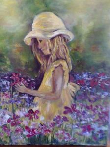 "Girl with Flower"