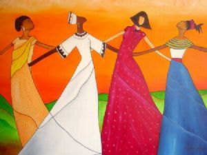 "Four Dancing Women."