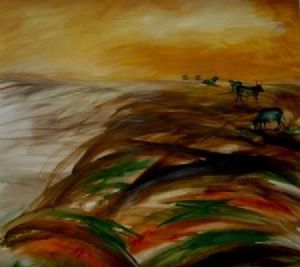 "Abstract Nguni Cattle"