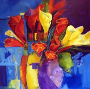 "Lilies Squared 1"
