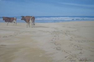 "Two Beach Cows"