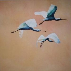 "Spoonbills II"