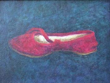 "Maroon Velvert Shoe"