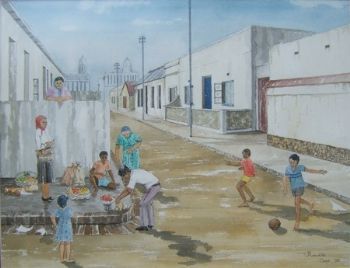 "Streetscene in Bo-Kaap"