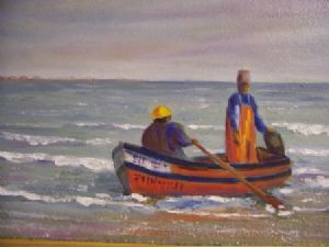 "Fishermen in Boat"