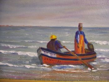 "Fishermen in Boat"