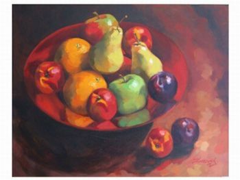 "Red Fruit Bowl"