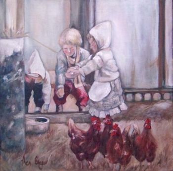 "Feeding the Chickens"