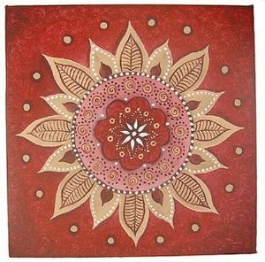 "Burgundy Mandala"
