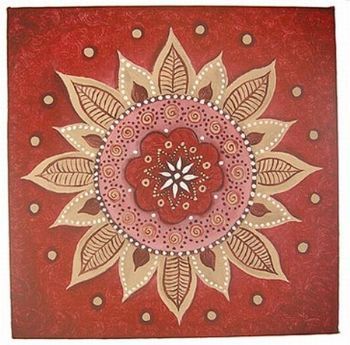 "Burgundy Mandala"