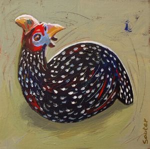"Helmeted Guinea Fowl 7"