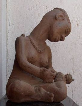 "Girl Looking at Foot"