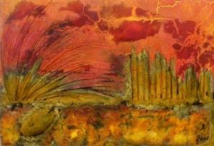 "Red African Karoo desert"