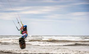 "Kitesurfer Airborne"