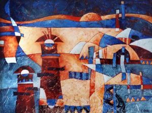 "Returning Home Abstract Painting"