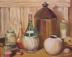 "Still Life With Jar and Bottles"