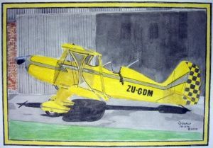 "Starduster Too SA300 Yellow ZU-GDM"