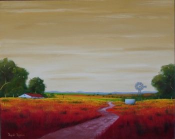 "red field"