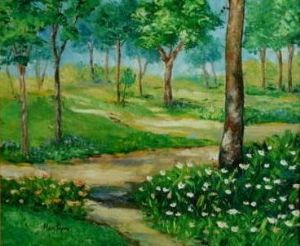 "Early Morning in the Woods"