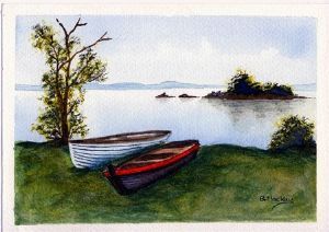 "Boats on Lough - Ireland"