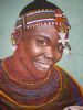 "Smiling Maasai Woman"