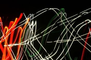 "Frightened light"