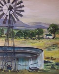 "Windpump with Dam"