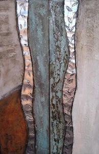"Copper Green Abstract 1&2"